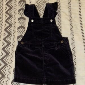 Baby Gap Velvet Overall Dress 3T